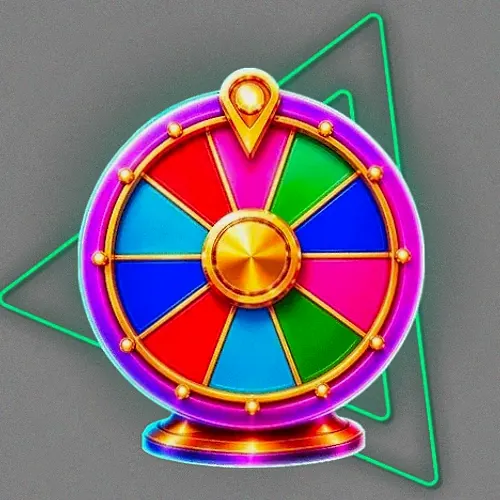 Colourful prize wheel